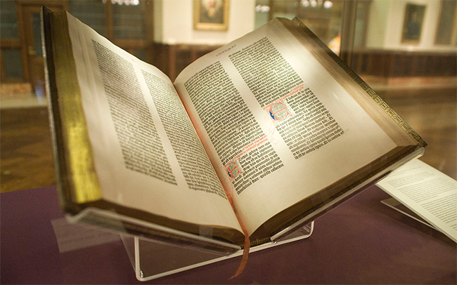Gutenberg Bible, Lenox Copy, New York Public Library, 2009