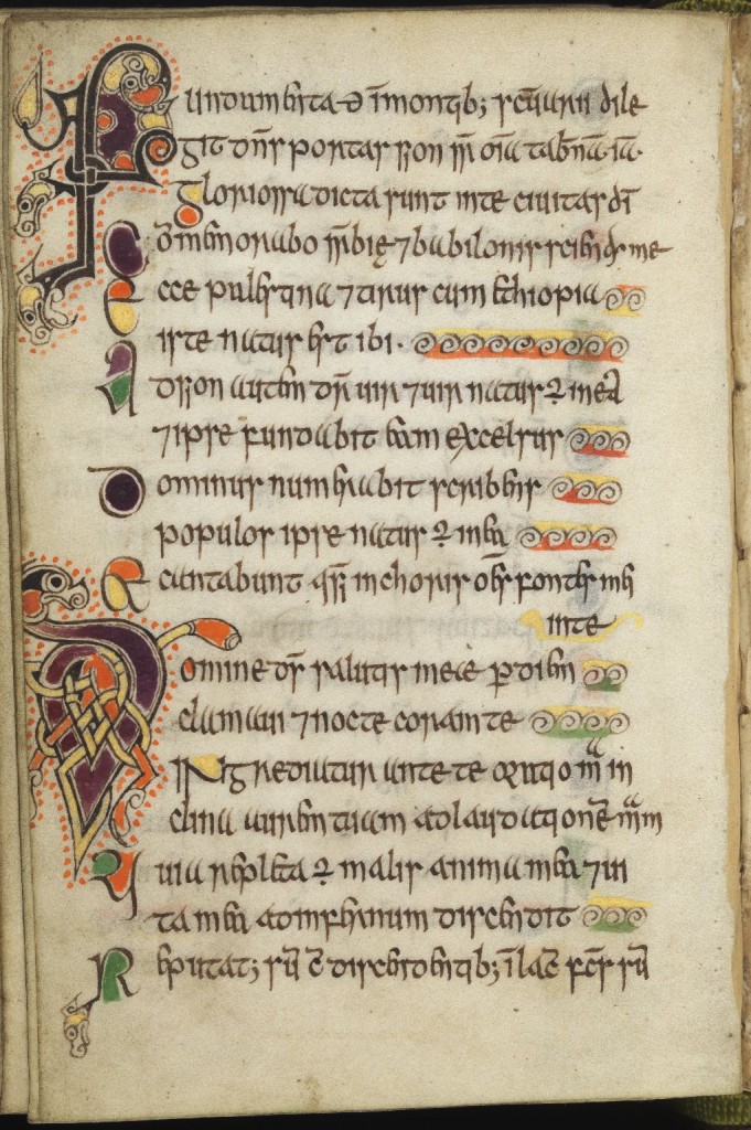 Celtic Psalter - Image via University of Ediburgh