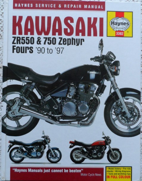 Kawasaki ZR550 & ZR750 Zephyr Fours 1990 to 1997 Haynes Service & Repair Manual