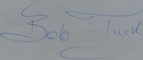 Bob Tuck signature
