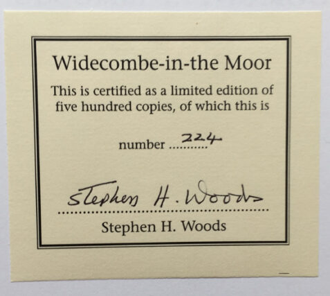 Widecombe in the Moor: A Pictorial History of a Dartmoor Village - Signed Limited Edition