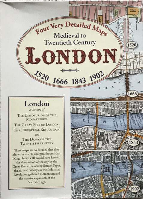 Medieval to Twentieth Century London: Four Very Detailed Maps 1520 to 1902