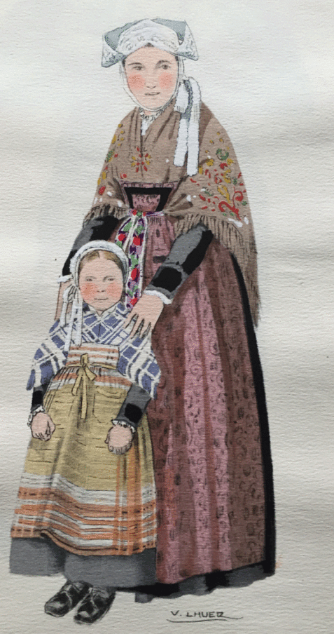 Le Costume Breton de 1900 Jusqu'à nos Jours By V. Lhuer