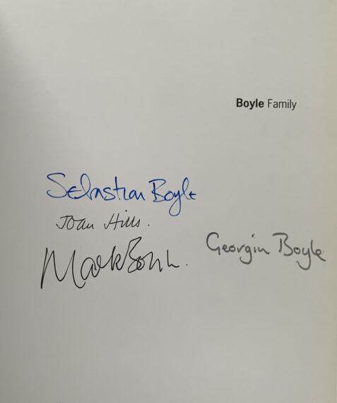 The Boyle Family Catalogue: Signed Mark, Sebastian and Georgia Boyle, and Joan Hills