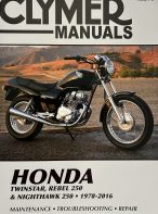 Honda Twinstar, Rebel 250 & Nighthawk 250: 1978-2016 Clymer Manual