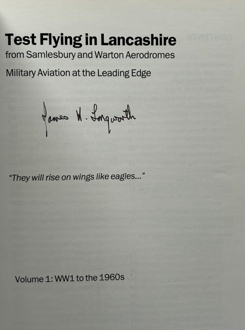 Test Flying in Lancashire: Volume 1 (Signed copy)