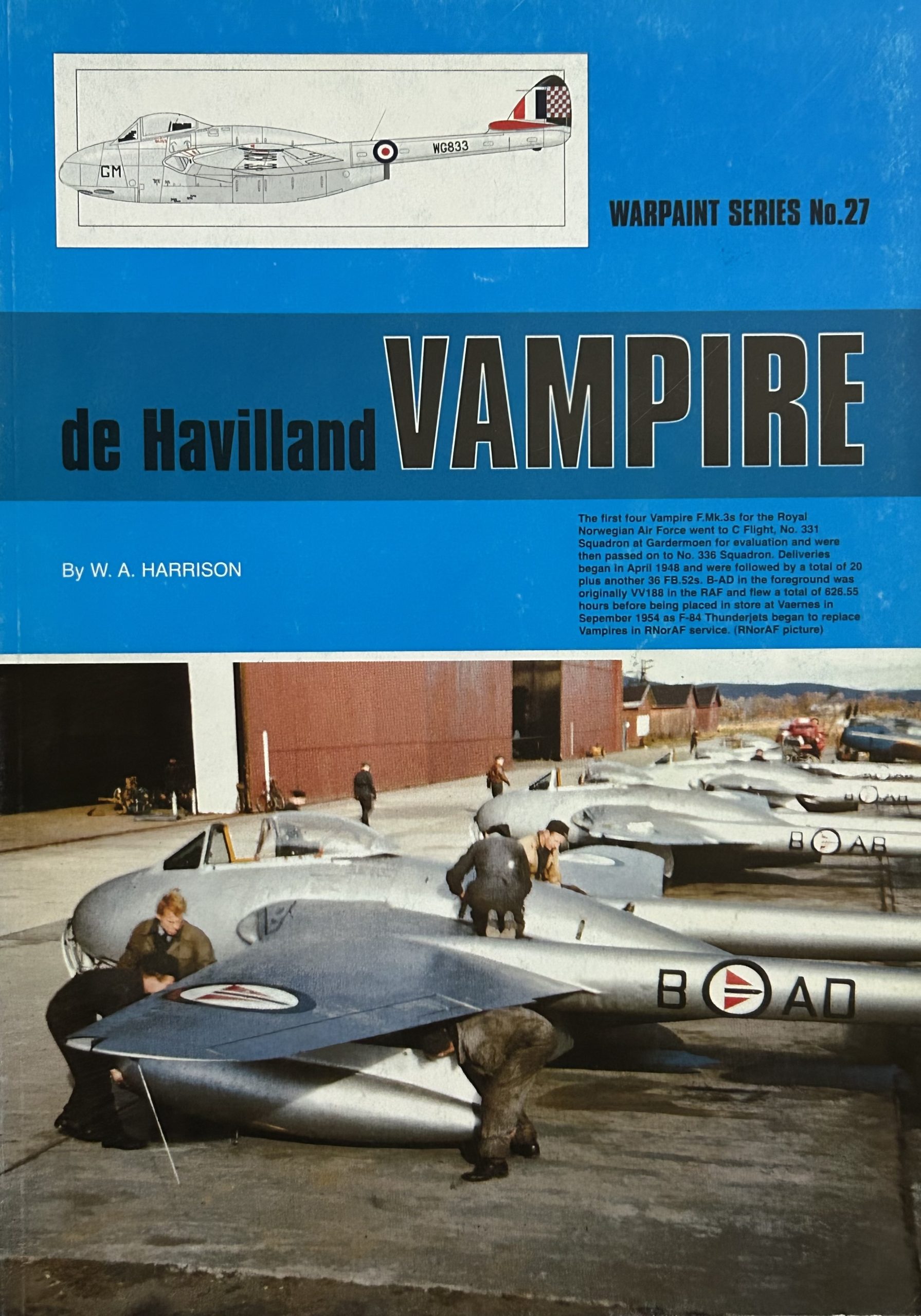 De Havilland Vampire (Warpaint Series No. 27)